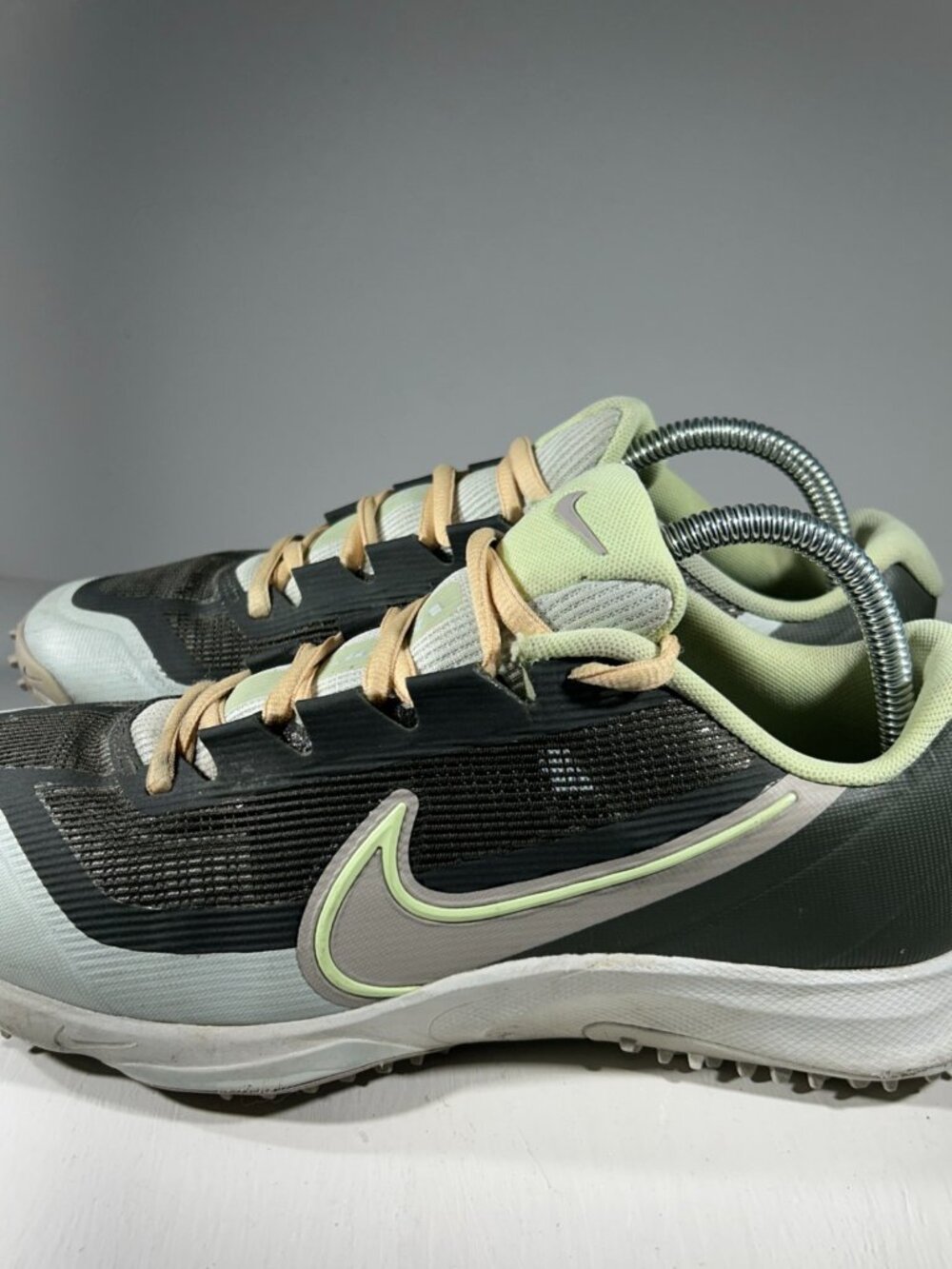 Nike React Vapor Drive 2 Mens Field Hockey Shoes Size 7.5 Gray Green Sneakers